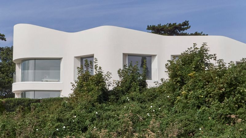 white cliff house