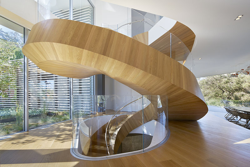 big and artsy spiral stairs