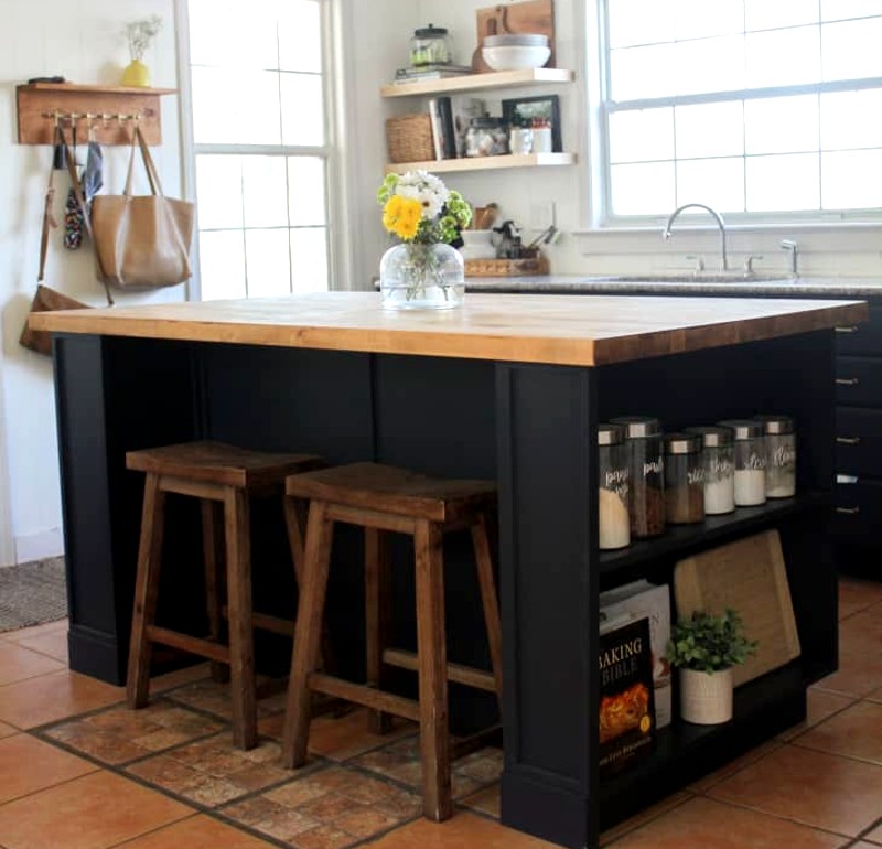 Go The DIY Way and Install a Small Island In Your Kitchen