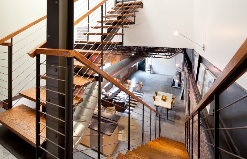 Industrial floating staircases l MODLUST