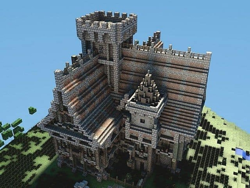 minecraft medieval mansion