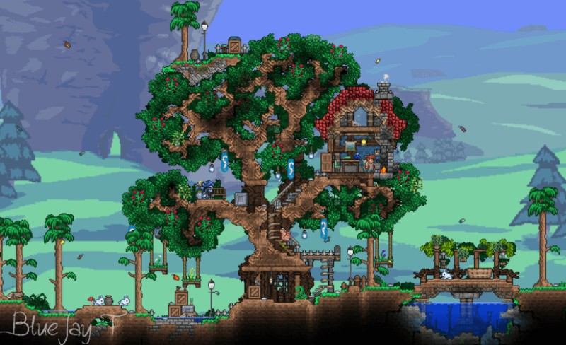 terraria tree house design