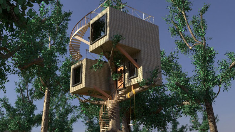 modern treehouse