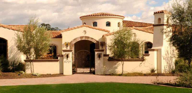 Hacienda Mexican Style Houses with Stucco Walls