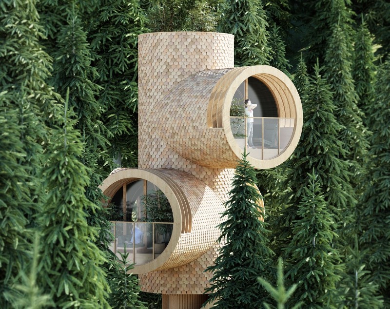 Modular Treehouse by Precht