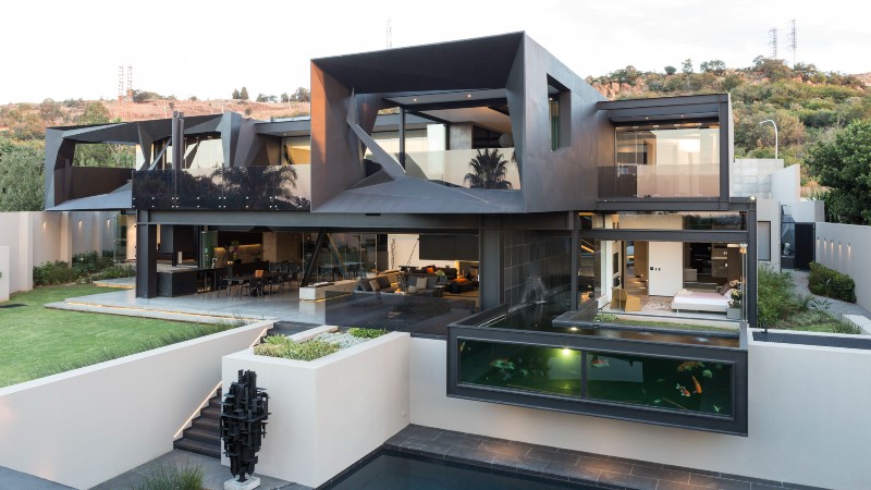 Kloof Road Masterpiece House in Johannesburg by Nico van der Meulen Architects